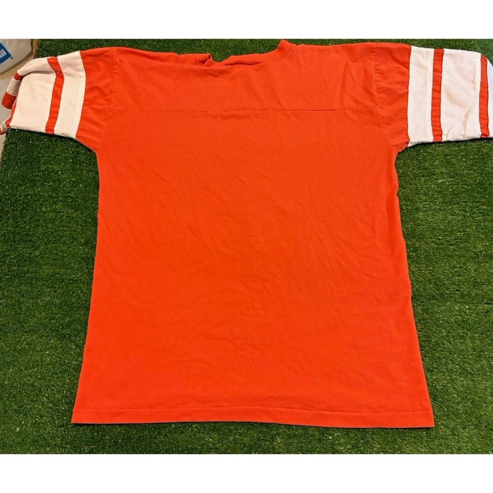Vintage Denver Broncos shirt mens large orange blue logo 7 1990s NFL 27 - Picture 8 of 12
